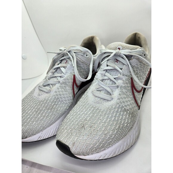 Nike React Infinity Run Flyknit 3 Shoes Men\'s 12 Grey Athletic Alabama Sneakers main image 4